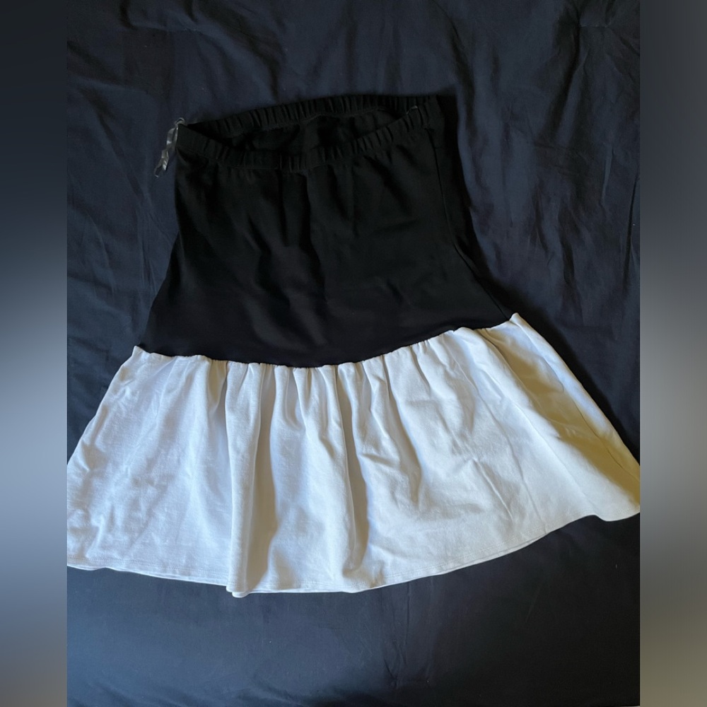 OBJEX Size L Black & white dress